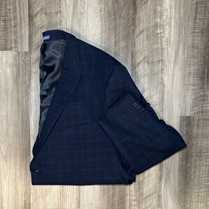 Cavelli Uomo Luxury Cloth Sangria Plaid Sport Coat Jacket - 52R
